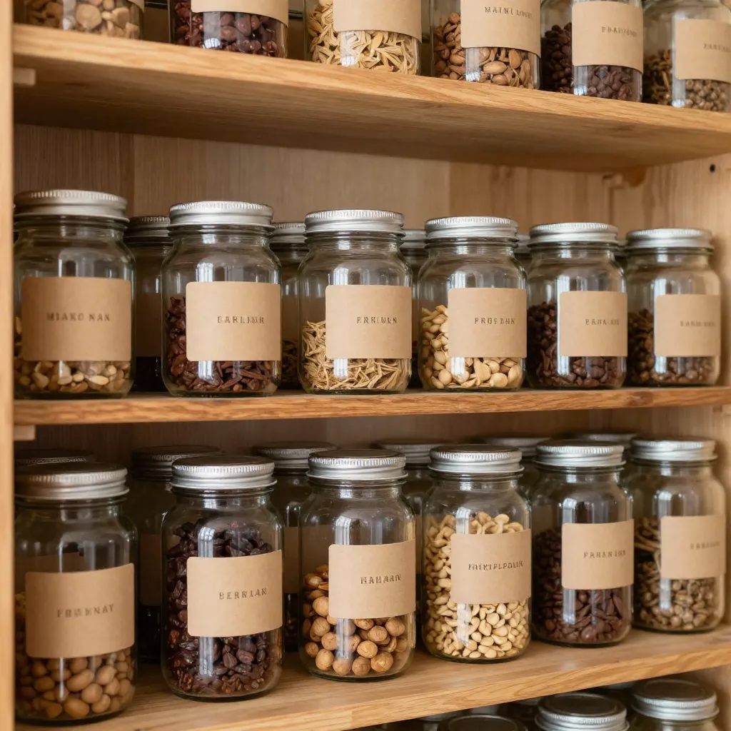 Organized kitchen storage